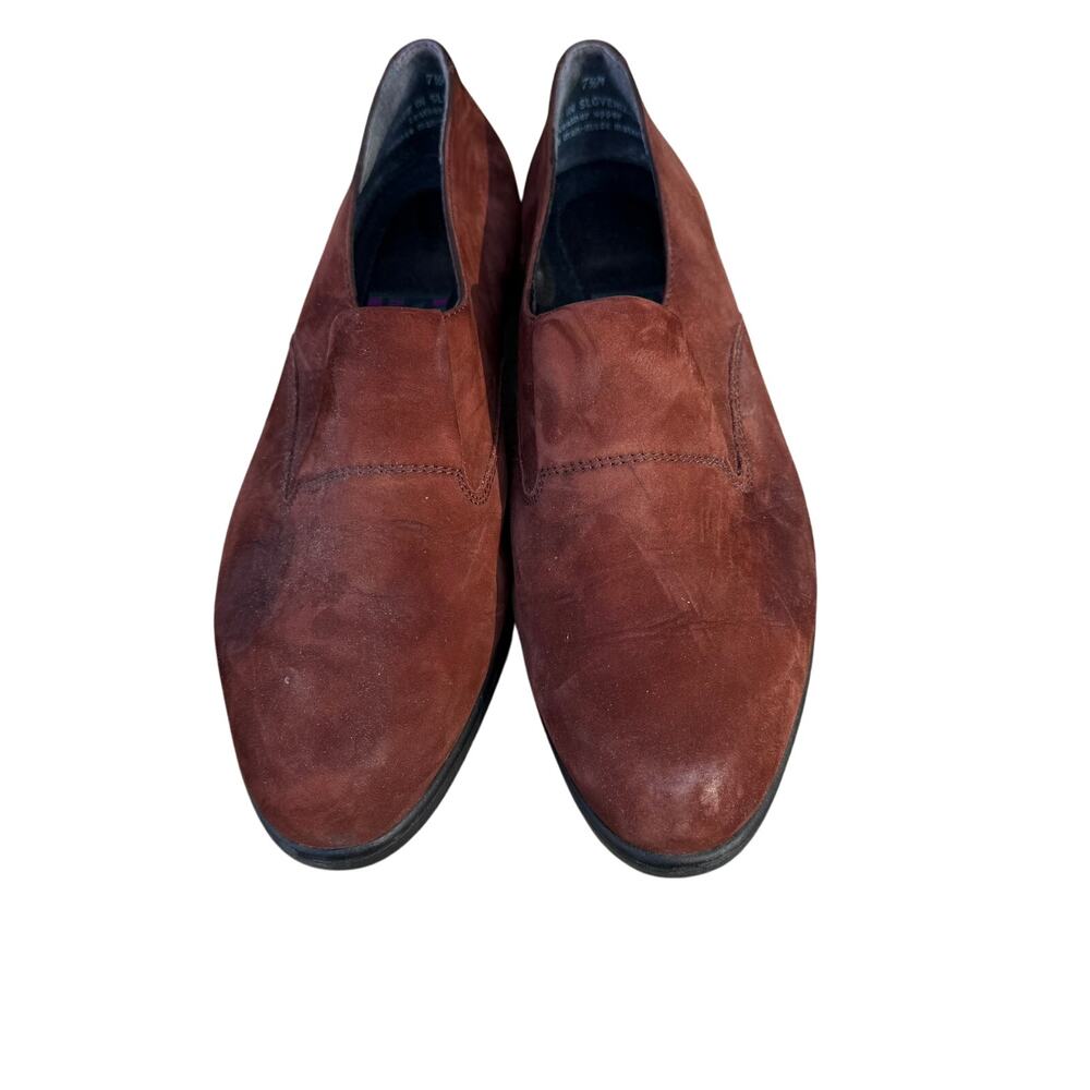 Vintage Rockport Comfort Loafers - Brown Suede, Size 7W